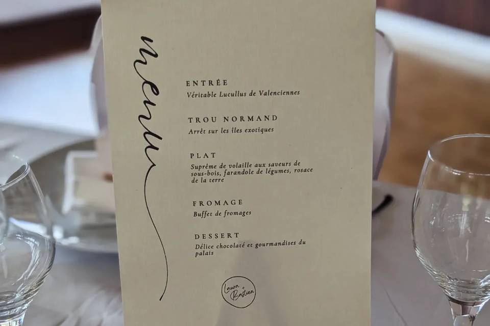Menu.