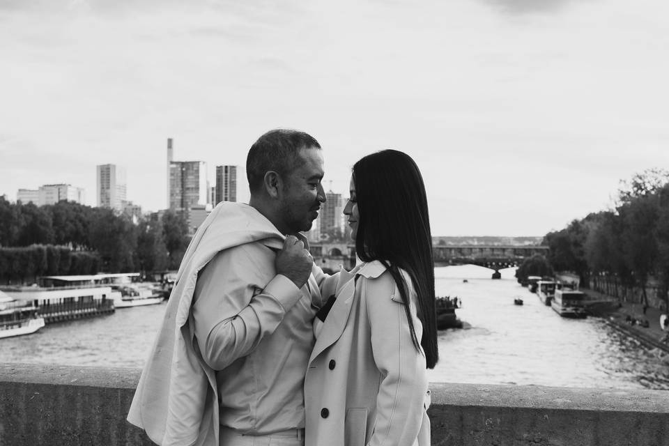 Demande en mariage à Paris
