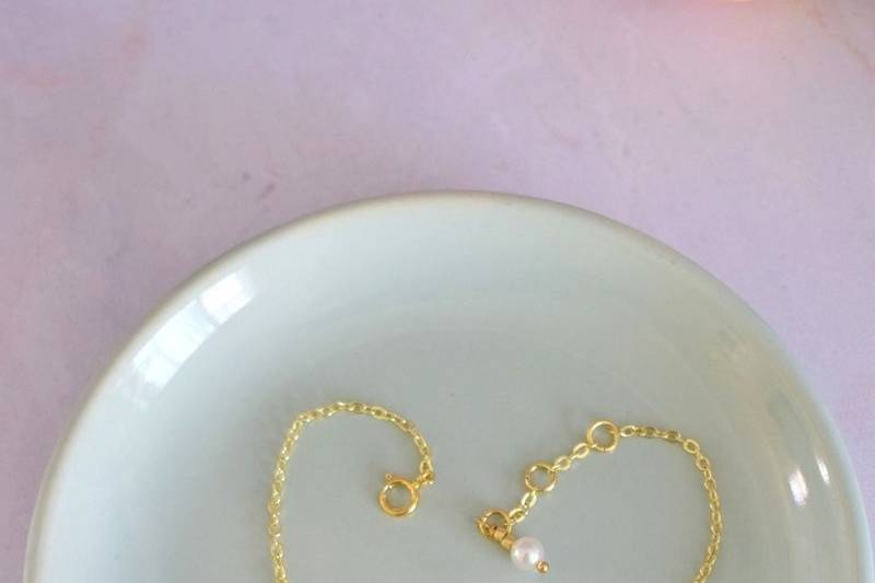 Bracelet de mariée minimaliste