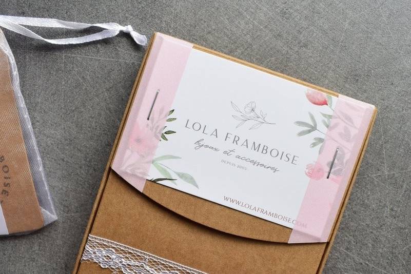 Packaging bijoux lola frambois