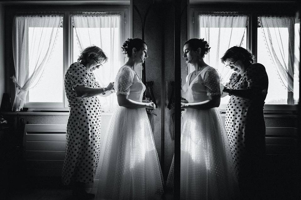 Préparatif de la mariée