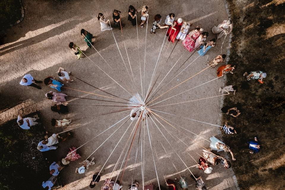 Ronde des rubans en drone