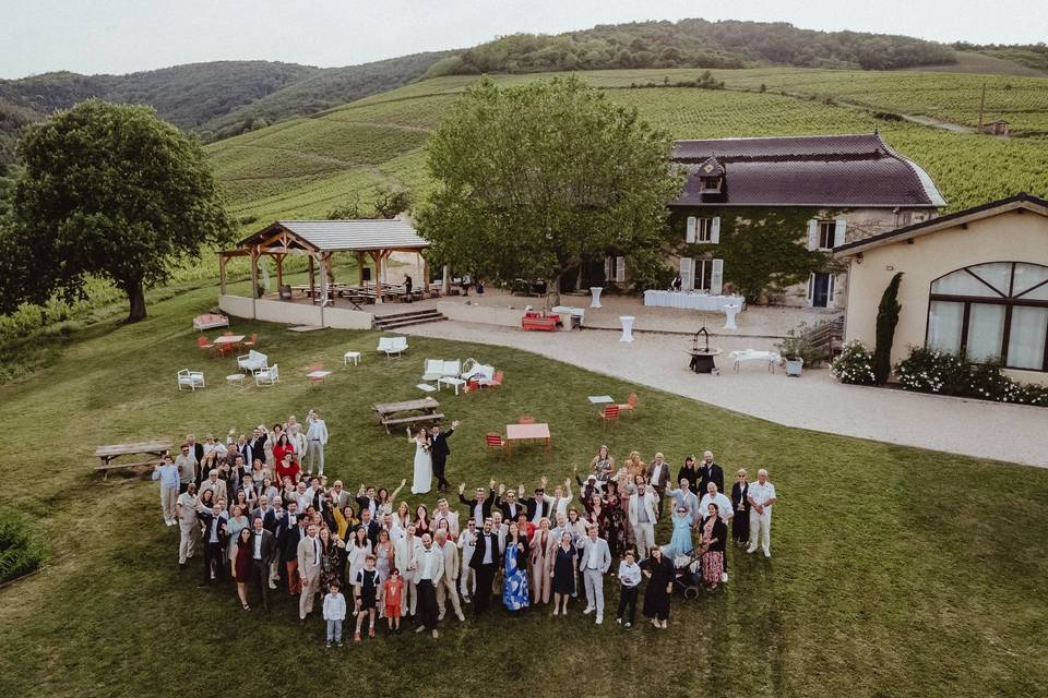 Photo de groupe à Odenas