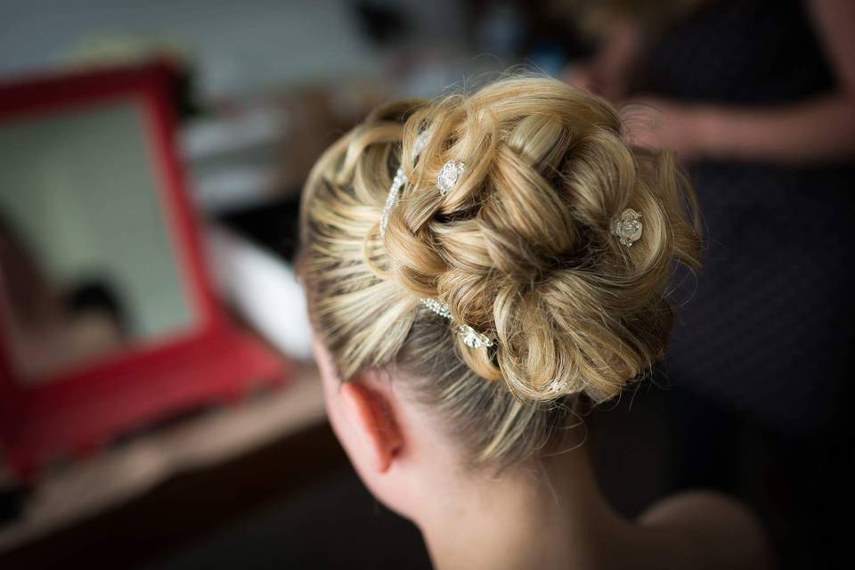 Chignon mariee