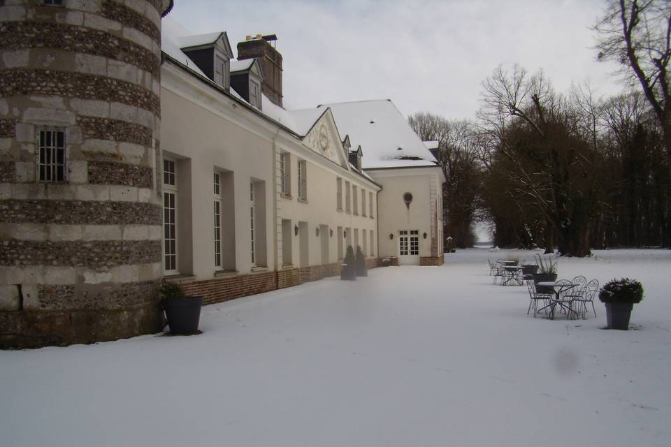 Profil Château sous la neige