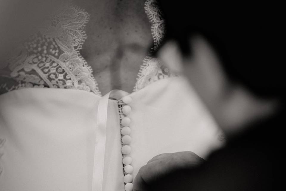 Détail de la robe