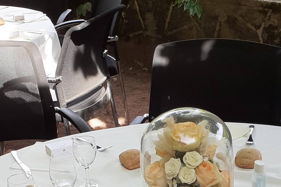 Table décorée.