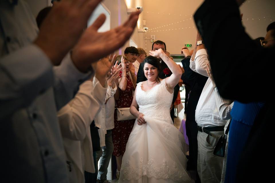 Entrée dans la salle