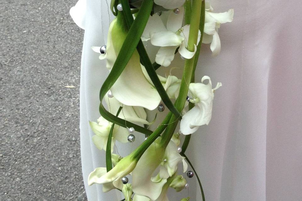 Bouquet de mariée avec boule