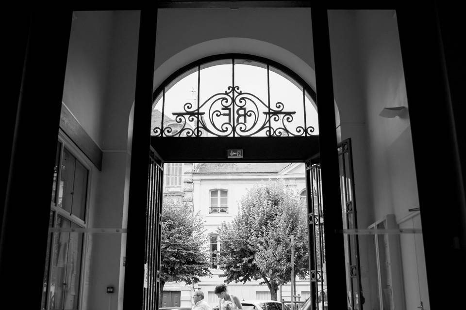 L'entrée à la mairie