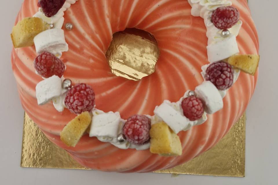 Entremet framboise