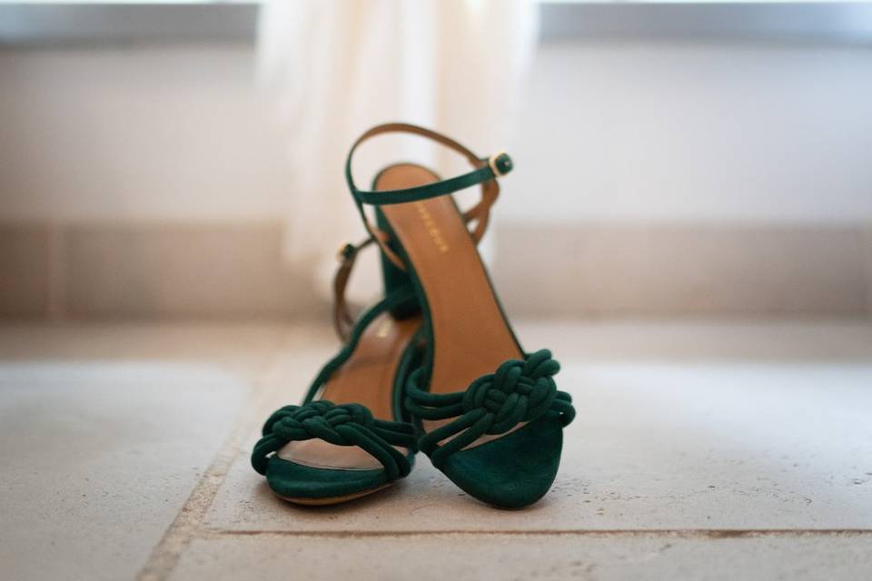 Chaussure de la mariée