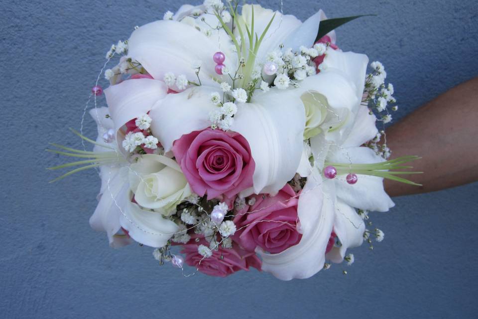 Bouquet de mariée rond