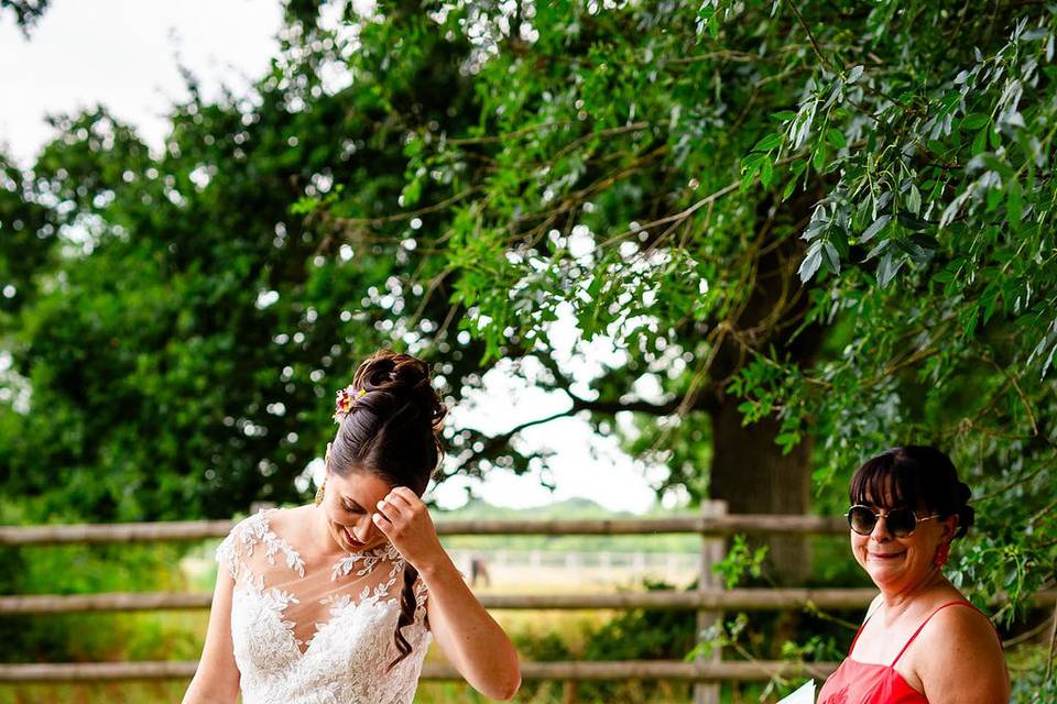 La mariée et sa maman