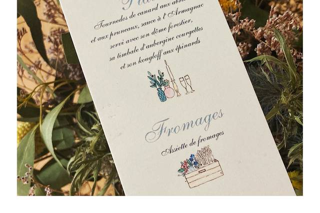 Carte de menus
