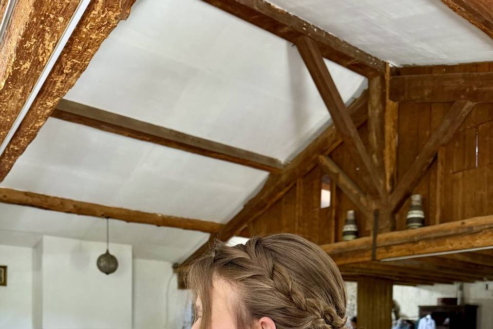 Chignon tressé