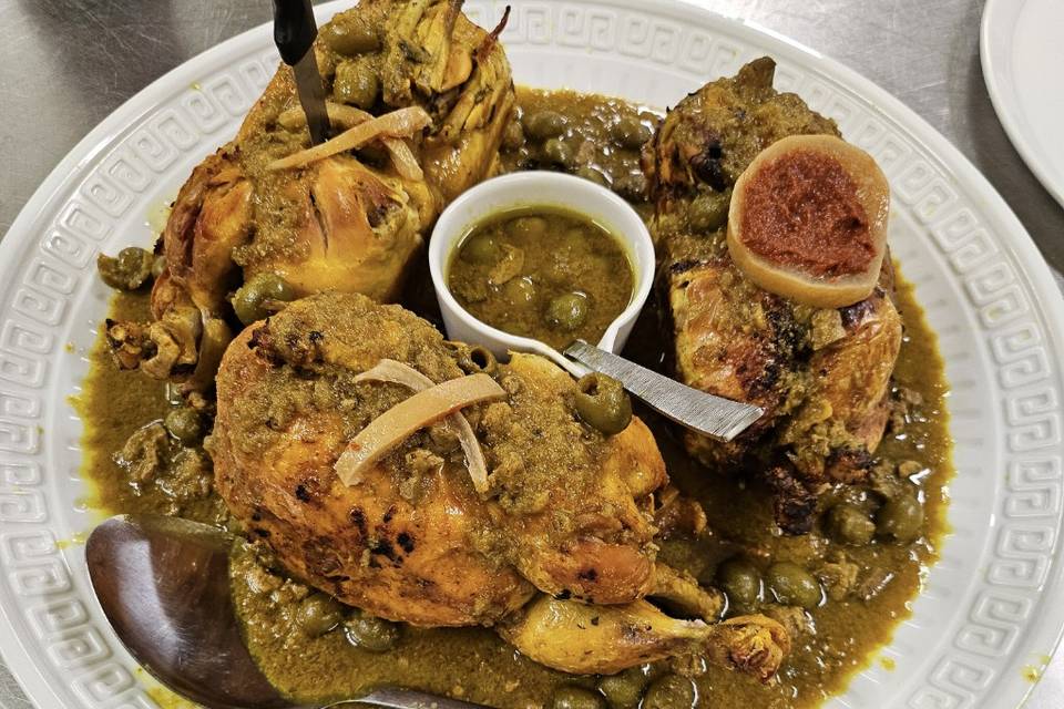 Poulet/olives