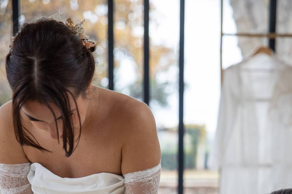 Habillage de la mariée