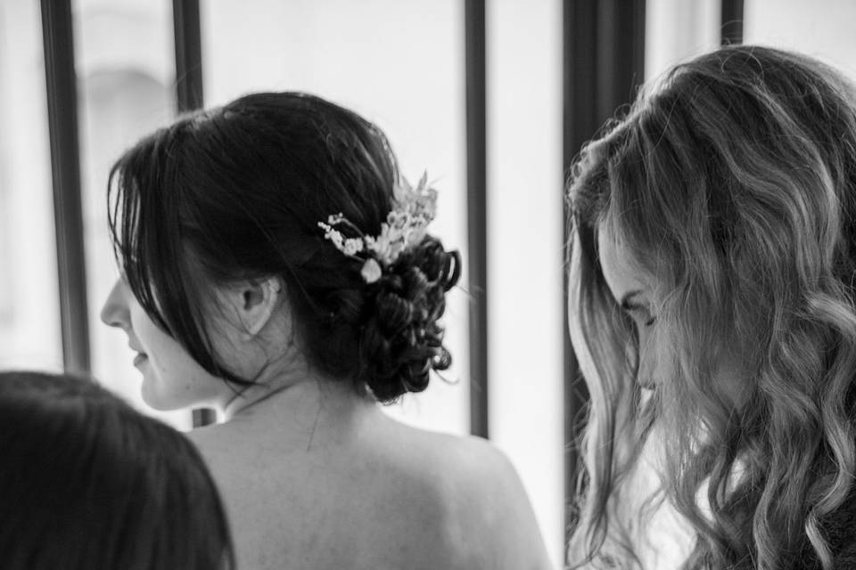 Habillage de la mariée