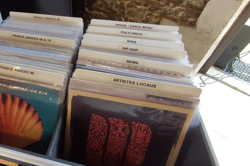 Selection du bar à vinyles