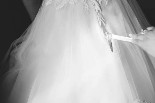 La mariée sublime sa robe