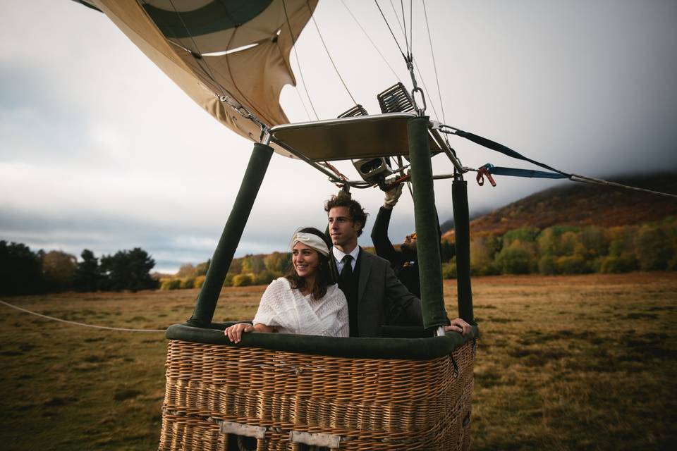 Mariage en montgolfier