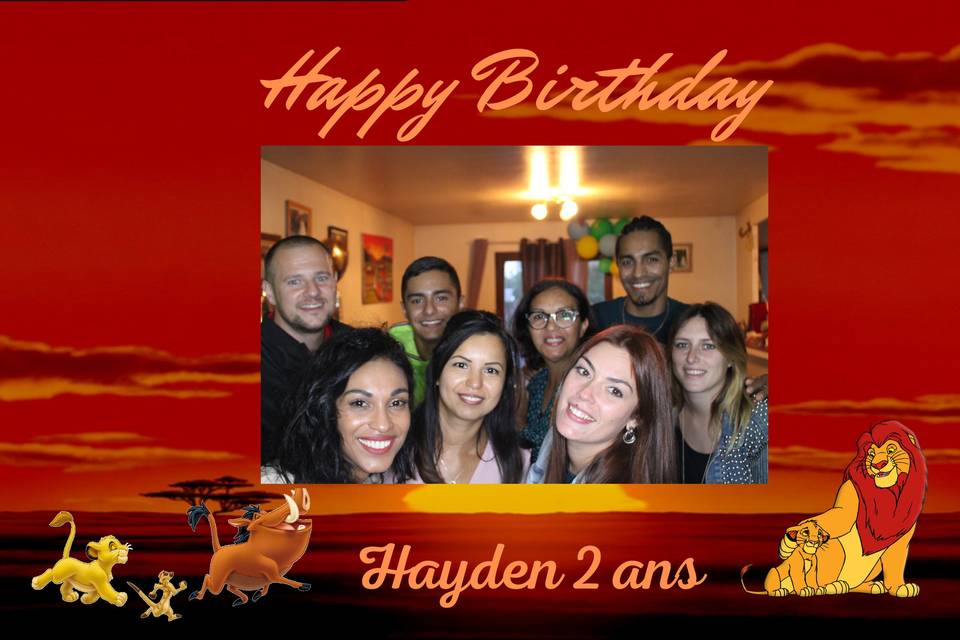 Anniversaire Hayden 2 ans