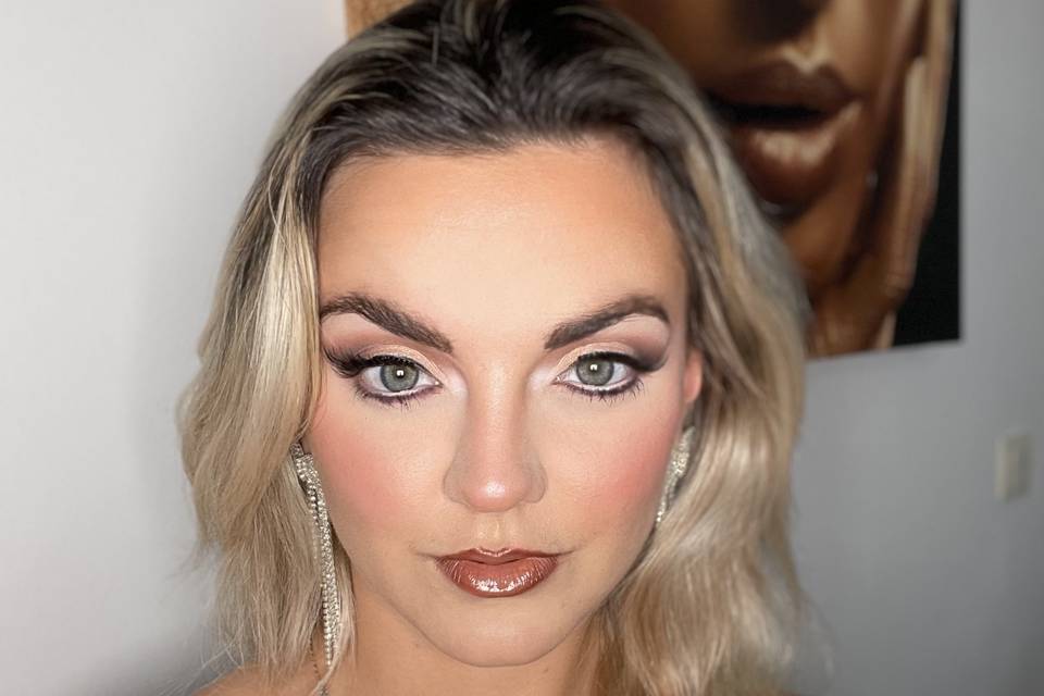 Maquillage glam mariée