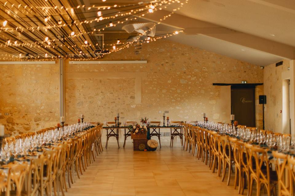 Salle décorée
