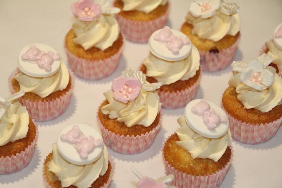 Baby shower cupcakes mini