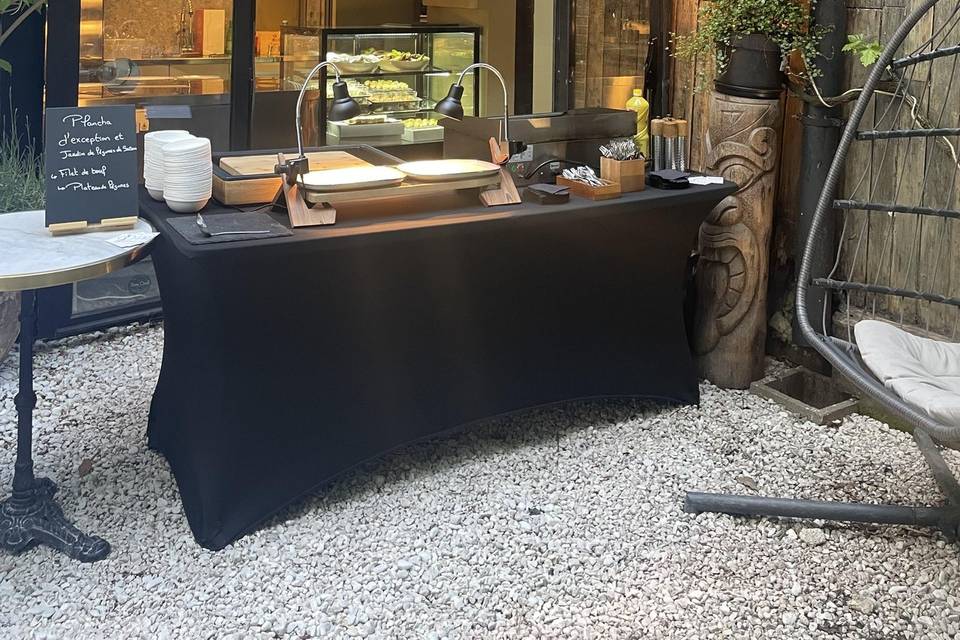 Bar sur jardin privé