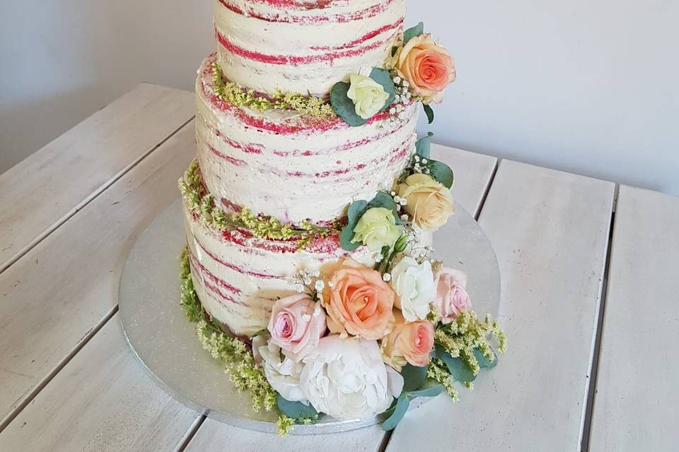 Naked cake 60 personnes
