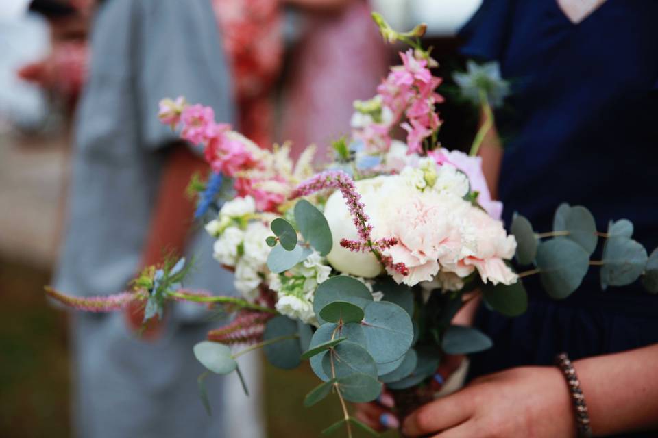 Bouquet de mariée au texture