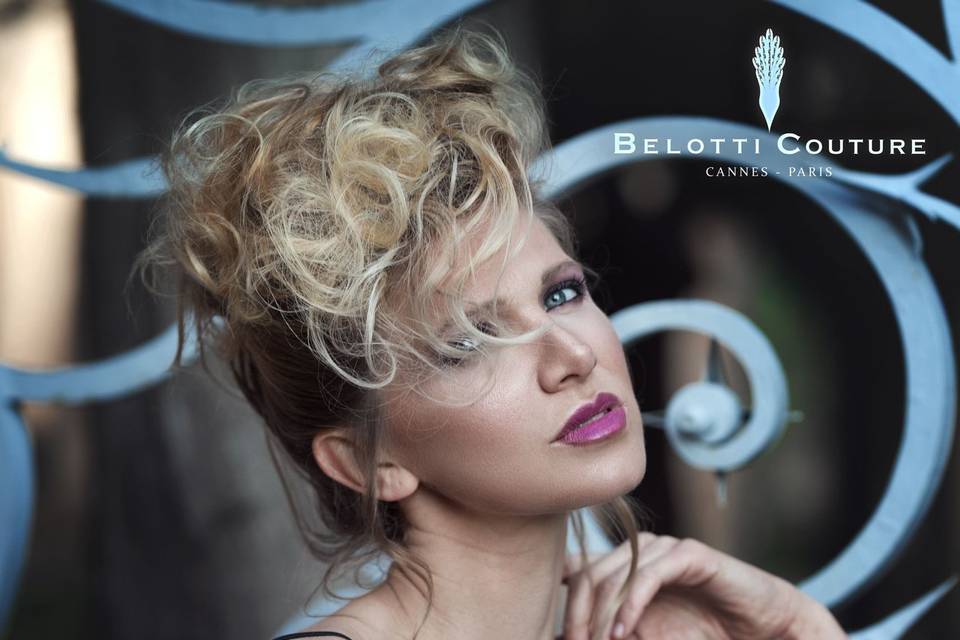 Chignon rock flou haut