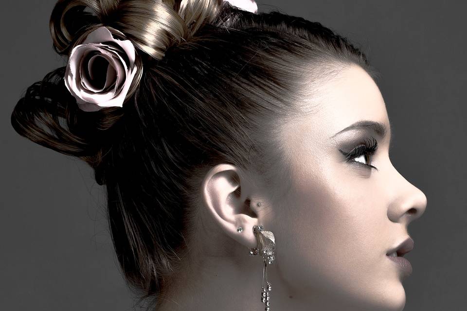 Chignon rose