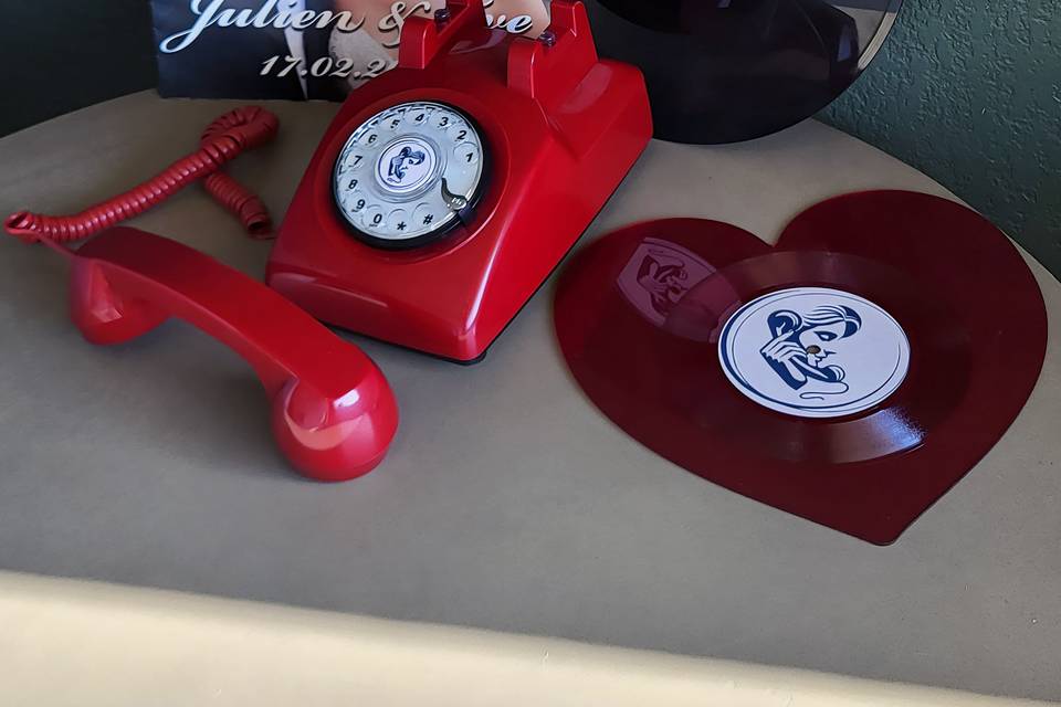 Téléphone Rouge & Vinyles