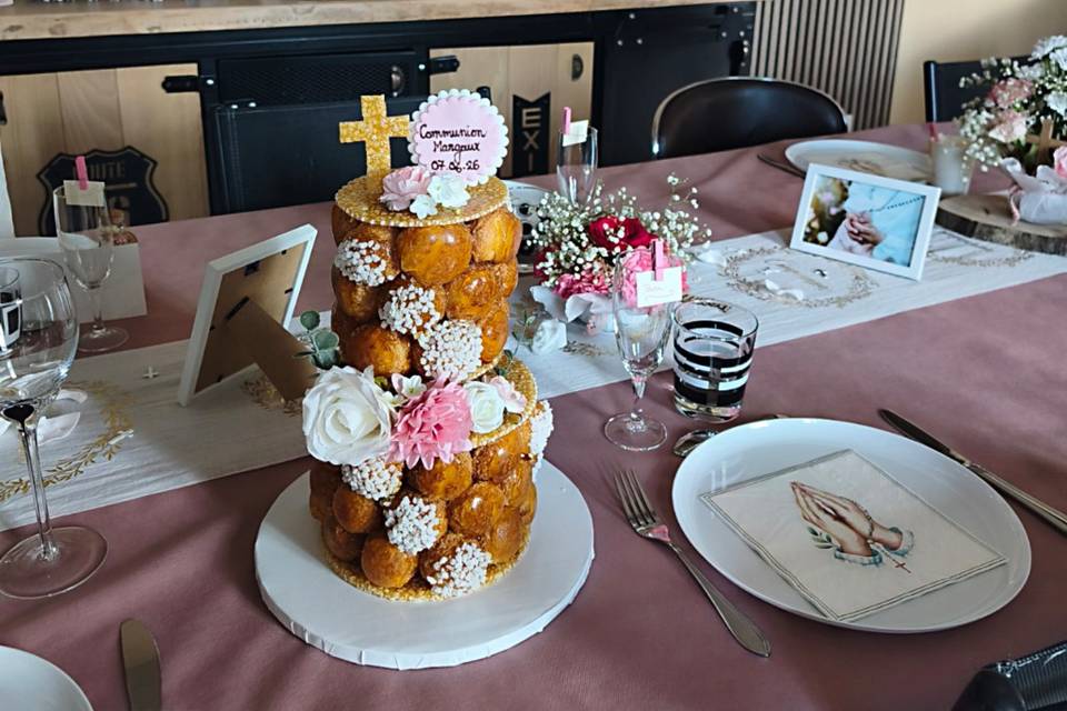 Croquembouche Baptême