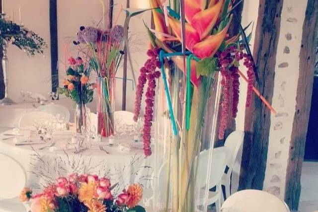 Centre de table colorée bonbon