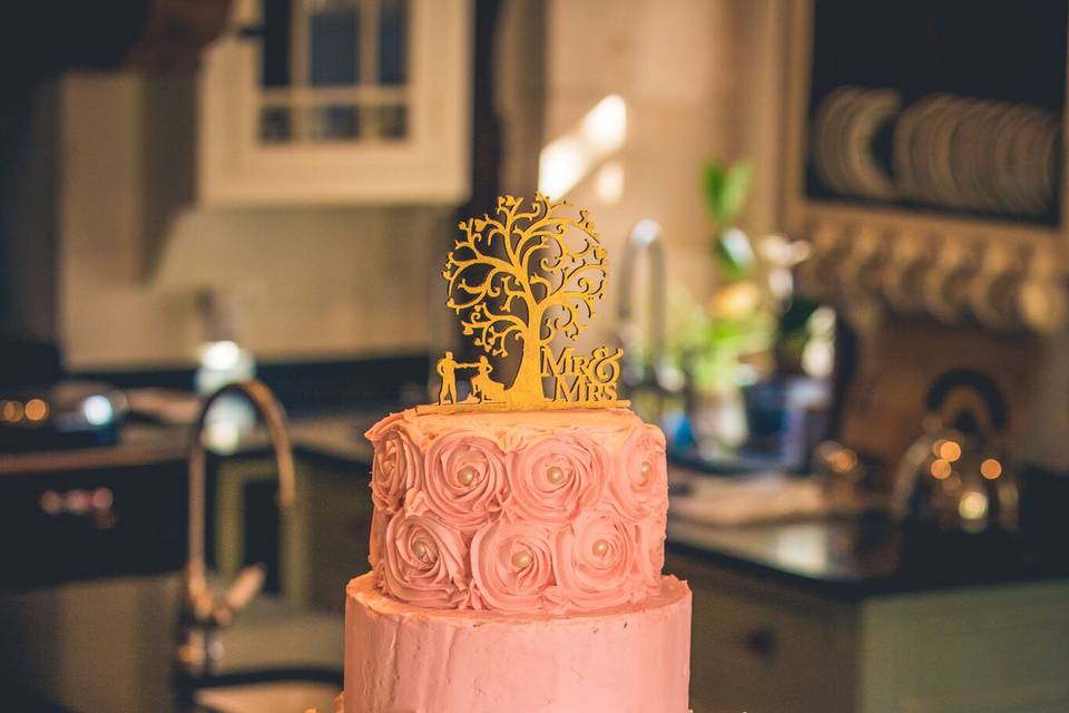 Wedding cake (naked cake)