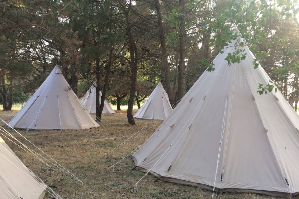 Etoiles et Toiles - Hébergement en Tipi