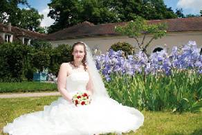 La mariée à l'extérieur