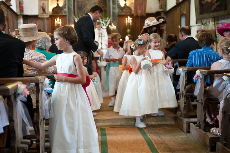 Dans l'église