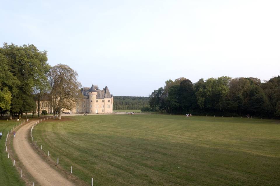 L'arrivée par la grande allée