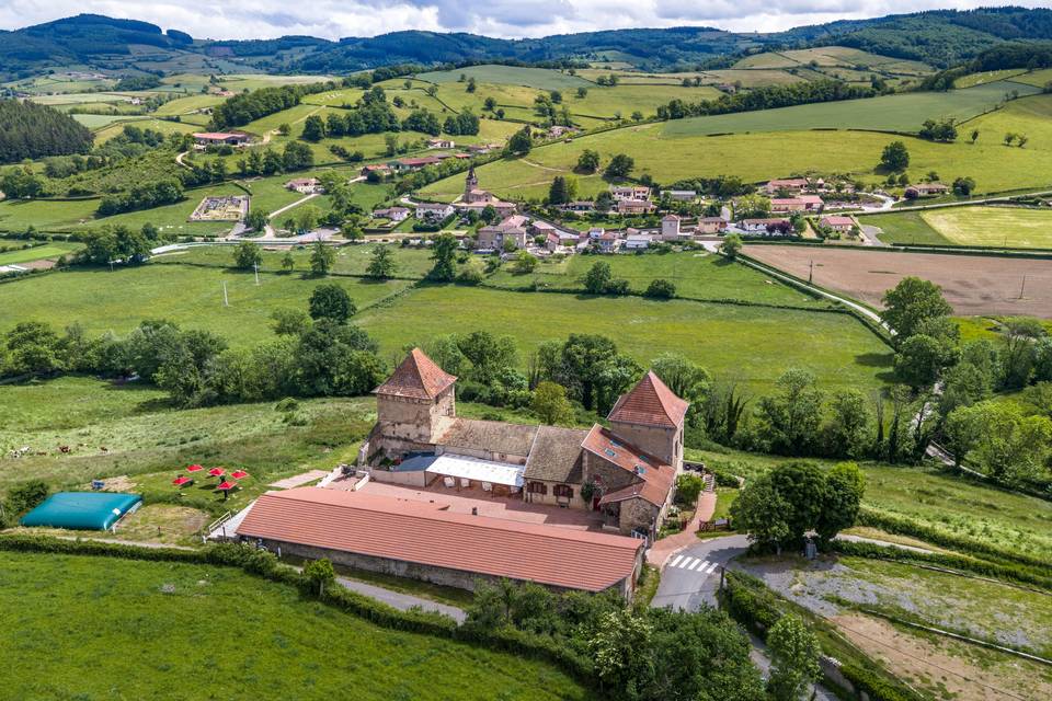 Vue aérienne Château
