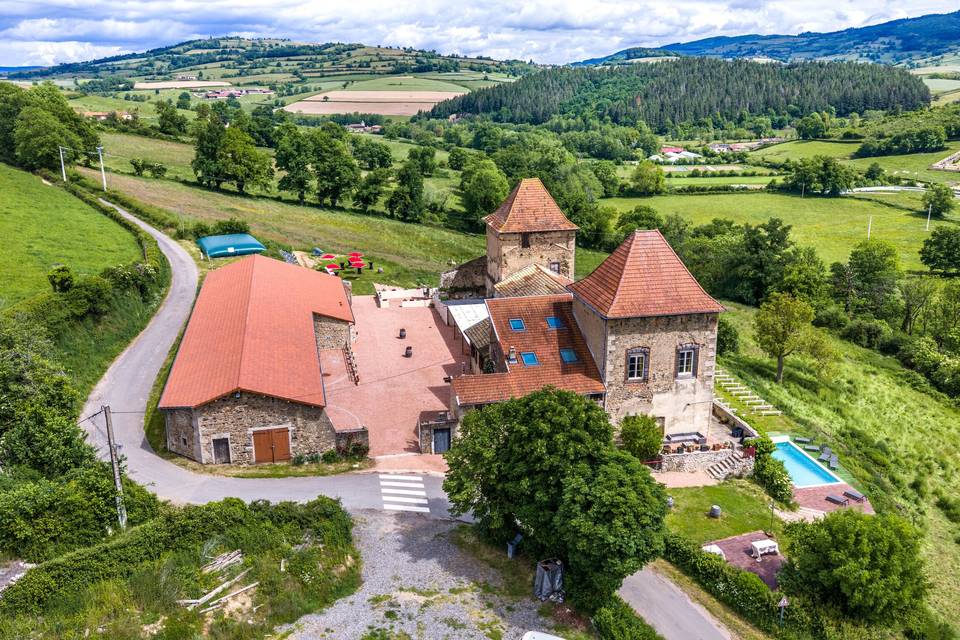Vue aérienne Château