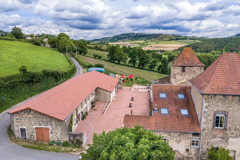 Vue aérienne Château
