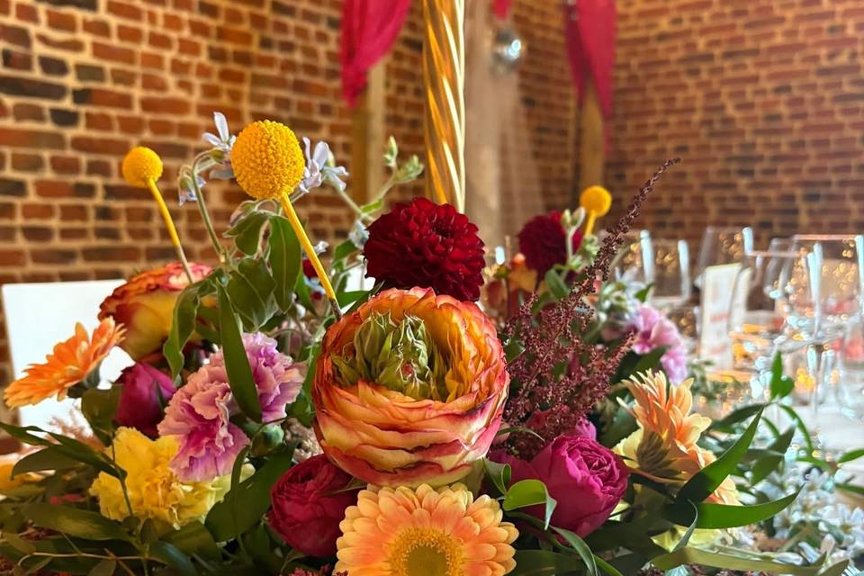 Bouquet coloré et généreux