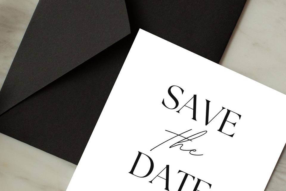 Save the Date invitation S&N