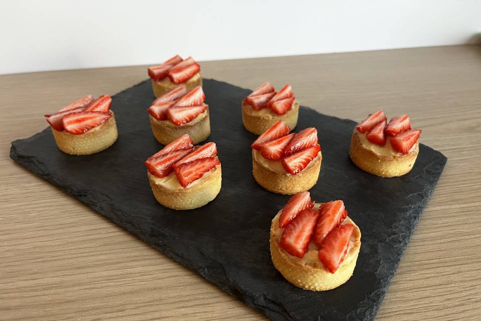 Mini tarte aux fraises