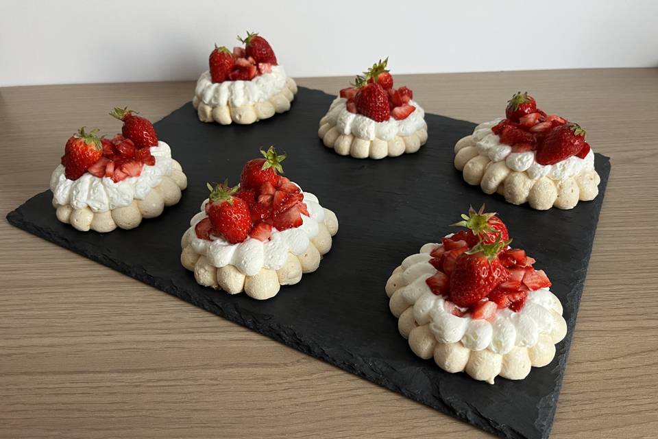 Pavlova aux fraises